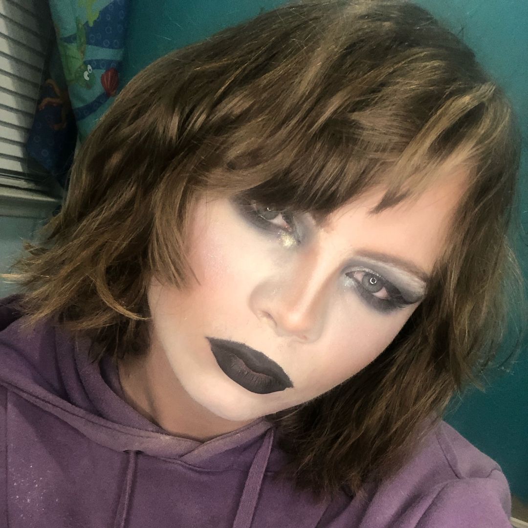 Scenemo ish drag makeup I had did